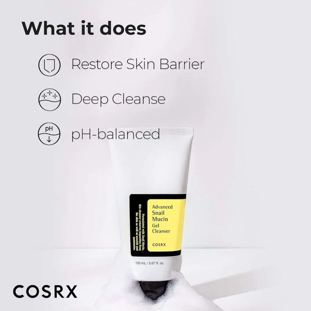 COSRX Advanced Snail Mucin Power Gel Face Cleanser 150ml